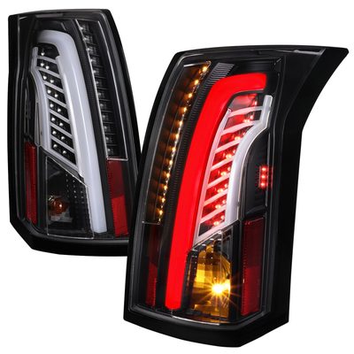 2003-2007 Cadillac CTS LED Tail Lights Matte Black Housing/Clear Lens