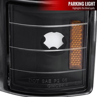 1994-1998 GMC C10/Sierra/Suburban/Yukon Headlights LED &Corner Lights Black