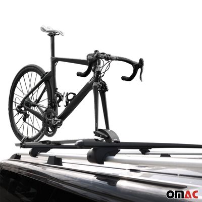 Cross Bar Pro Bike Carrier Set Roof Mount Rack Aluminum 42" Black
