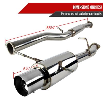 2002-2007 Subaru Impreza WRX STI 2.0L/2.5L Steel N1 Catback Exhaust System