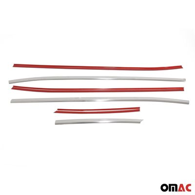 2022-2026 Hyundai Tucson Window Molding Trim Streamer Silver 6x Brushed
