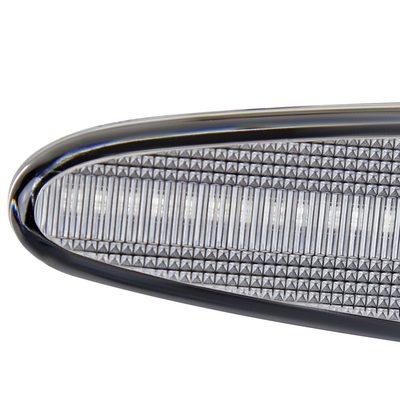 2005-2013 Chevy Corvette C6 Front & Rear LED Side Marker Lights Chrome/Clear