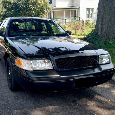 1998-2011 Ford Crown Victoria Factory Style Headlights Chrome/Clear Lens