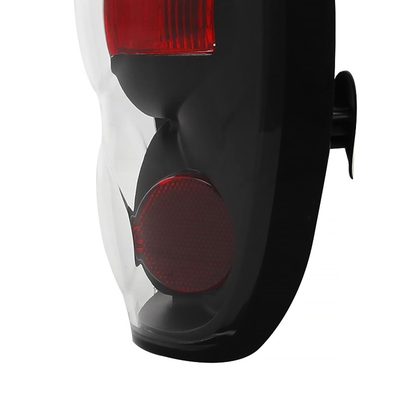 1998-2001 Ford Explorer Mercury Mountaineer Tail Lights Matte Black/Clear Lens