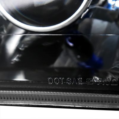 Universal 7"x6" H4 Projector Headlights Matte Black Housing/Clear Lens