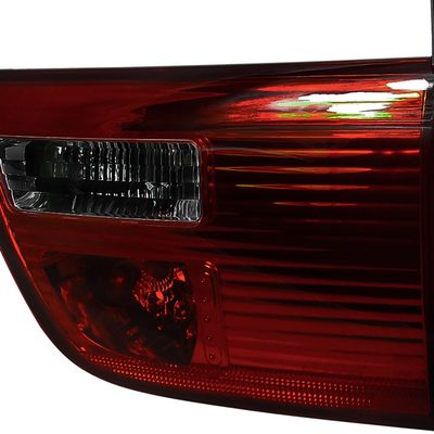 2000-2006 BMW E53 X5 Tail Lights - APC Chrome Housing/Red Smoke Lens