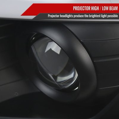 2012-2015 Toyota Tacoma Sequential LED Bar Projector Headlights Matt Black