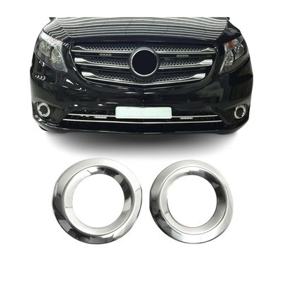 2016-2024 Mercedes Metris Fog Light Lamp Bezel Cover Stainless Steel 2Pcs