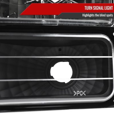1994-1998 GMC C10 Sierra Yukon Factory Headlights Bumper&Corner Lamp