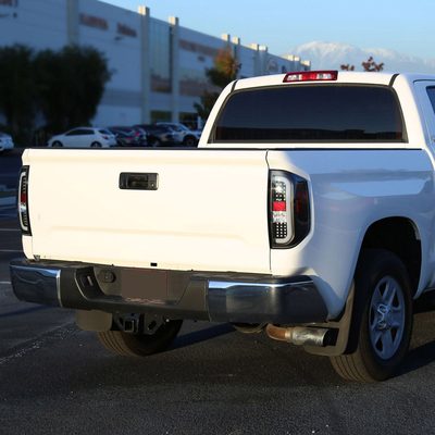 2014-2021 Toyota Tundra Sequential LED Tail Lights Matte Black/Clear Lens