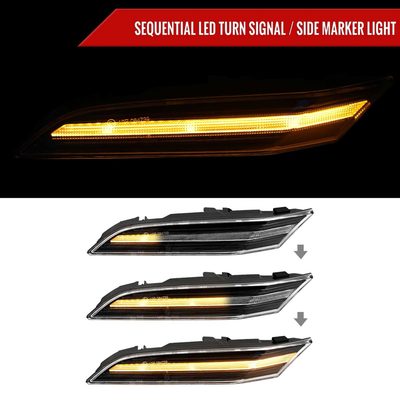For Porsche 911 997/992 2019-2025 LED Turn Signal Light Clear With Sequental