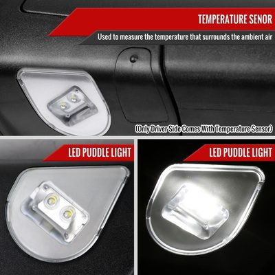 2013-2017 Dodge RAM 1500/2500/3500 Auto-Fold Heated & Manual Towing Mirrors