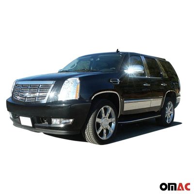 2007-2014 Cadillac Escalade Stainless Rocker Panel Trim 4Pc