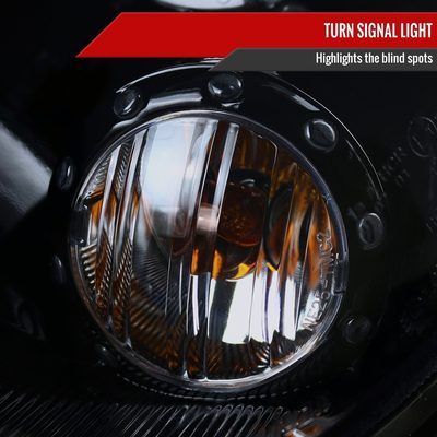2007-2015 Mini Cooper R55 R56 R57 R58 R59 Halo Projector Headlights Black