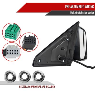 2019-2022 Ram 2500 3500 Black Auto-Fold Side Mirror & Turn Signal Passenger