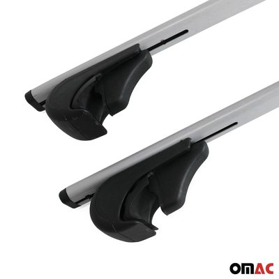 Roof Racks Cross Bars Luggage Carrier for Audi 5000S Avant 1984-1991 2Pcs Silver