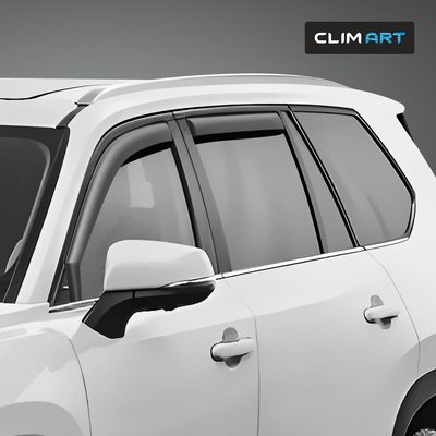 Clim Art Wind Deflectors for Toyota Grand Highlander 2024-2026 Dark Smoke 4Pcs