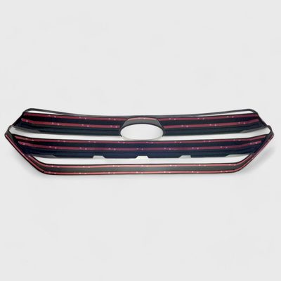 2017-2019 Ford Escape Grille Overlay Gloss Black 1Pcs ABS Plastic