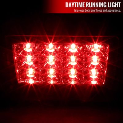 2011-2021 Subaru Impreza WRX STI F1 Style LED 3rd Brake Light Chrome/Red Lens