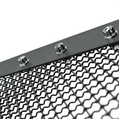 2004-2008 Ford F-150 Rivet Style Black S.Steel Mesh Grille Center Insert