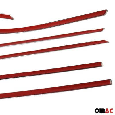 2010-2015 Toyota Prius Window Molding Trim Streamer Silver 8Pcs Stainless Steel