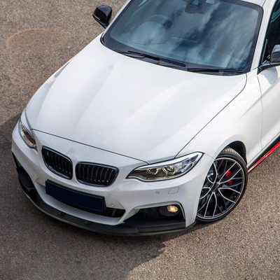 2014-2021 BMW F22/F23 2 Series Sport Matt Black Front Bumper Lip Splitter Kit