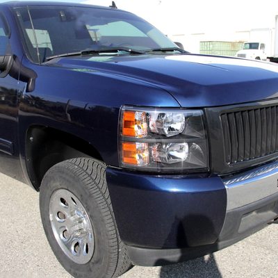 2007-2013 Chevy Silverado 1500/ 2500HD 3500HD Factory Headlights Matte Black