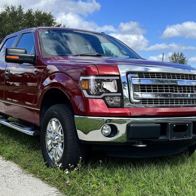 2009-2014 Ford F-150 LED Tube Factory Style Headlights Matte Black/Clear Lens