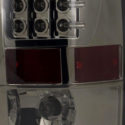 2002-2006 Dodge RAM LED Tail Lights Chrome Housing/Smoke Lens