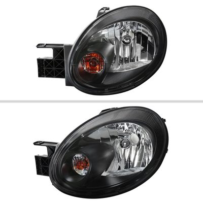 2003-2005 Dodge Neon Factory Style Headlights Matte Black Housing/Clear Lens