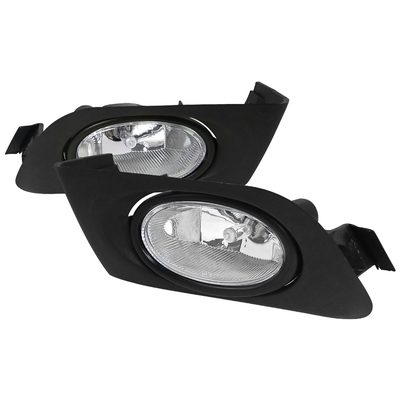 2001-2003 Honda Civic Coupe/Sedan H11 Fog Lights Kit Chrome/Clear Lens