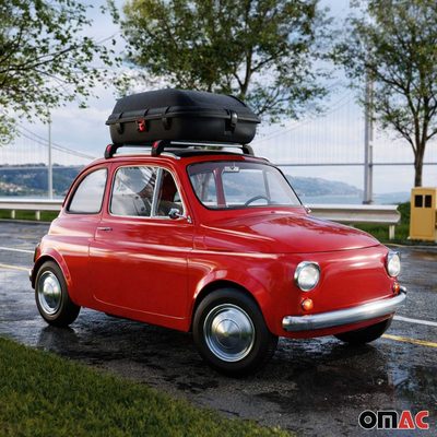 OMAC Car Rooftop Cargo Box Luggage Carrier 9.5 Cubic Feet Carbon Fiber Textured