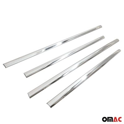2011-2017 Nissan Juke Window Molding Trim Streamer Stainless Steel Silver 4 Pcs