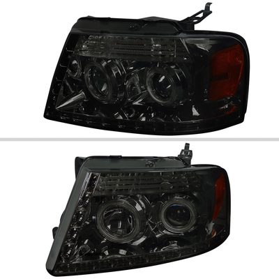 2004-2008 Ford F-150/ 06-2008 Lincoln Mark LT Dual Halo Headlights LED Light