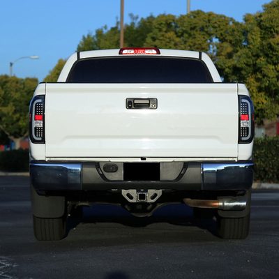 2014-2021 Toyota Tundra Sequential LED Tail Lights Matte Black/Clear Lens