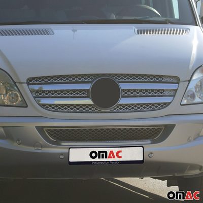 2006-2013 Mercedes Sprinter W906 Front Bumper Grill Trim Molding Stainless Steel 4x