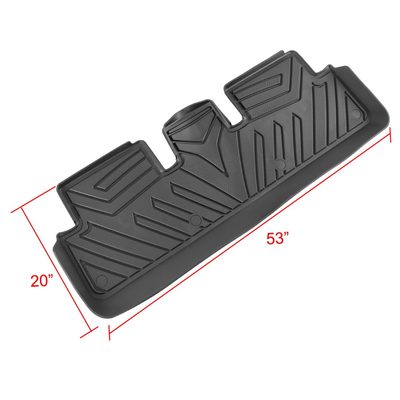 2017-2022 Tesla Model 3 Black TPE Front & Rear Floor Mats All Weather 5Pcs