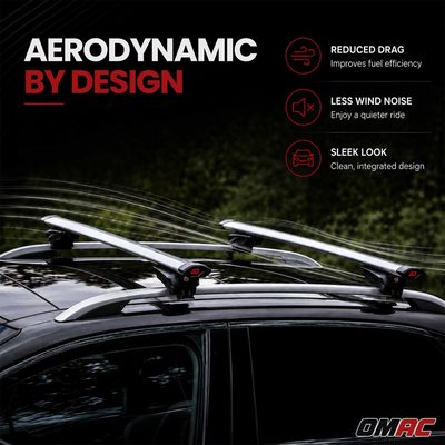 G3 Roof Racks for BMW X5 2000-2006 Aluminium Lockable 2Pcs Gray