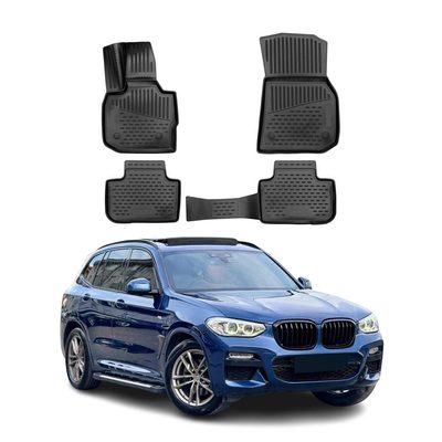 2018-2024 BMW X3 G01 Floor Mats Liners Full Set All Weather Black