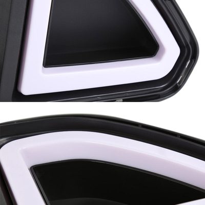 2015-2017 Ford Mustang Black ABS Mesh Grille w/ Dual Integrated LED Bar