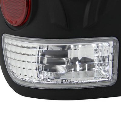 1997-2007 Ford F-150/F-250/350/450/550 Retro Tail Lights Matt Black/Clear