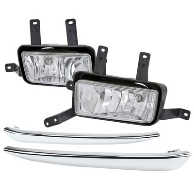 2015-2020 Chevy Tahoe/Suburban H8 Fog Lights Kit Chrome Housing/Clear Lens