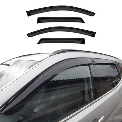2013-2018 Hyundai Santa Fe Window Visor Vent Rain Deflector 4Pcs Smoke