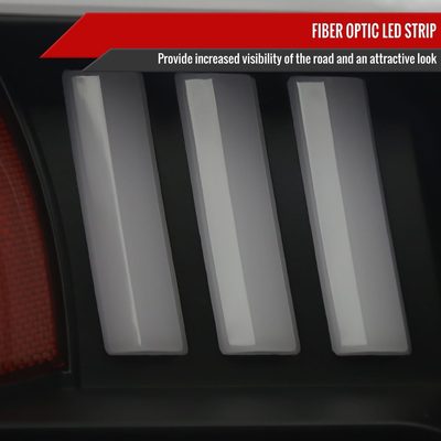 2015-2017 Ford F-150 LED Bar Projector Headlights Black Housing/Smoke Lens
