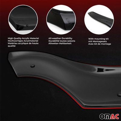 2012-2014 Chevrolet Orlando Front Bug Shield Hood Deflector 1 Pc Smoke