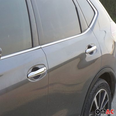 2018-2024 Nissan Kicks Car Door Handle Cover Protector Stainless Steel Chrome 8 Pcs