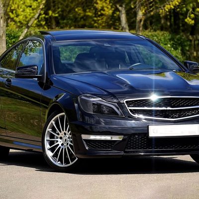 2012-2014 Mercedes-Benz W204 C-Class LED Bar Projector Headlights Smoke