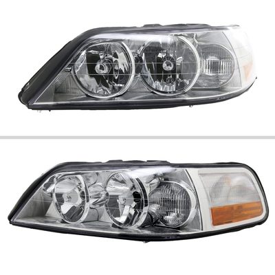 2005-2011 Lincoln Town Car Factory Style Headlights Chrome/Clear Lens