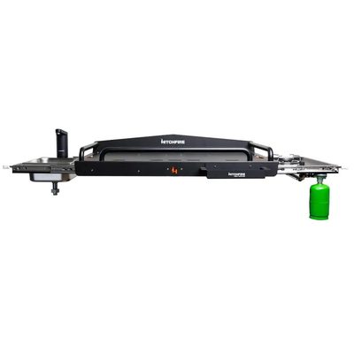 Estacion de cocina Ultimate HITCHFIRE para Tiron con Bomba de Agua y Tanque de Gas (Conductor)