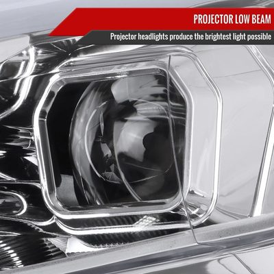2015-2018 Ford Focus LED Sequential Signal Projector Headlights Chrome/Clear
